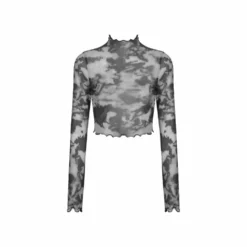 Ladies Dark In Love Nancy Mesh Top