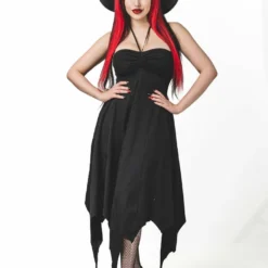 Necessary Evil Camazotz Bats Wing Effect Maxi Dress Ladies