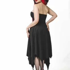 Necessary Evil Camazotz Bats Wing Effect Maxi Dress Ladies