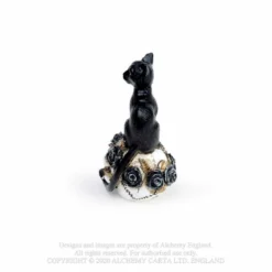 Alchemy Gothic Cat Skull: Miniature Ornaments Homeware