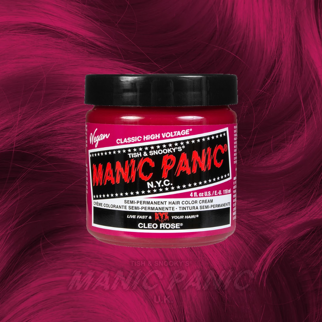 Manic Panic Classic Cream Hair Colour - Cleo Rose | Vegan & Cruelty-Free Semi-Permanent Hair Dye 3 Manic Panic Classic Cream Hair Colour - Cleo Rose Hair Dye