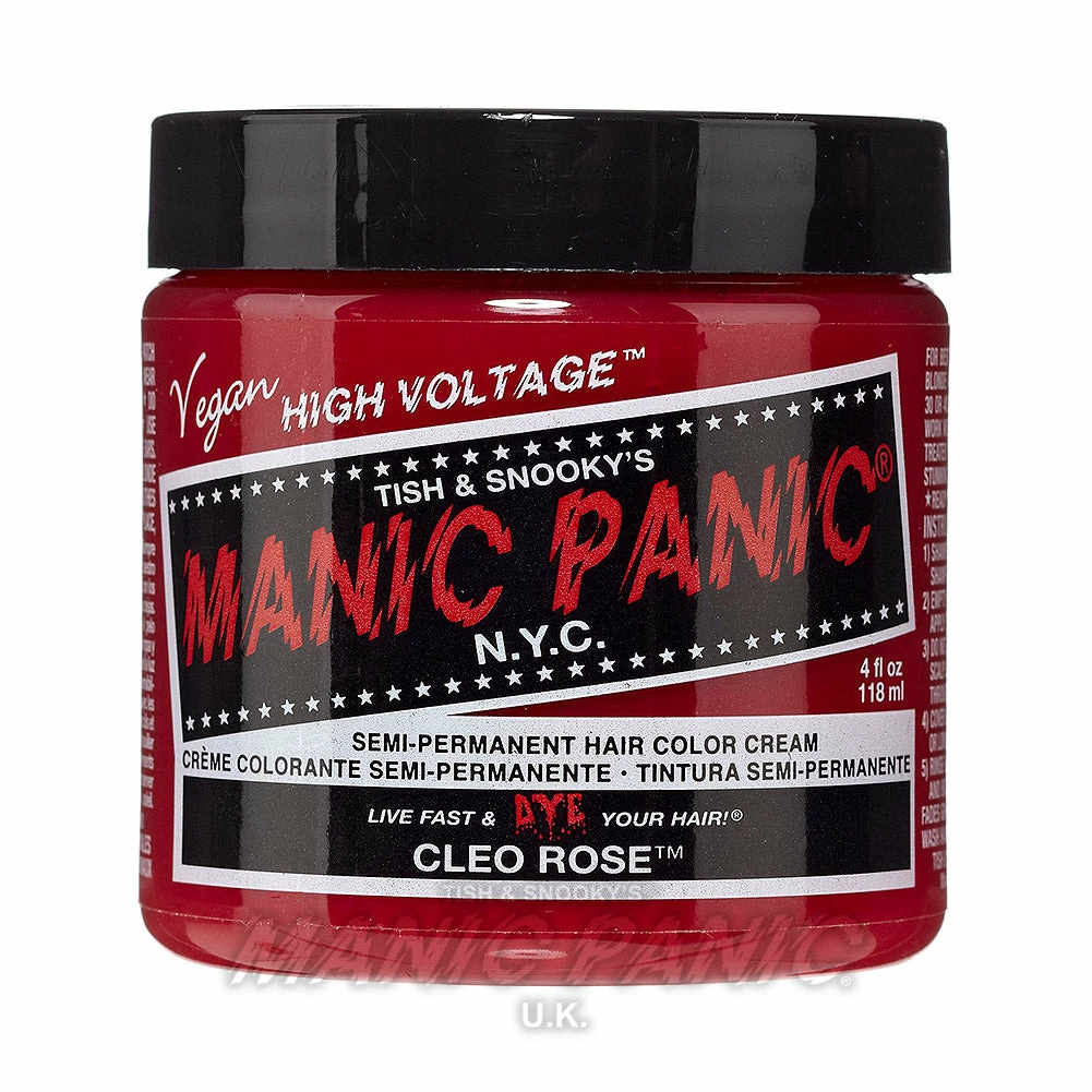 Manic Panic Classic Cream Hair Colour - Cleo Rose | Vegan & Cruelty-Free Semi-Permanent Hair Dye 7 Manic Panic Classic Cream Hair Colour - Cleo Rose Hair Dye