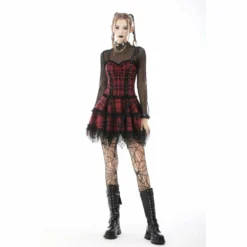 Ladies Dark In Love Barbarella Mesh Top