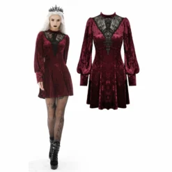 Dark In Love Alfreda Dress Burgundy Ladies