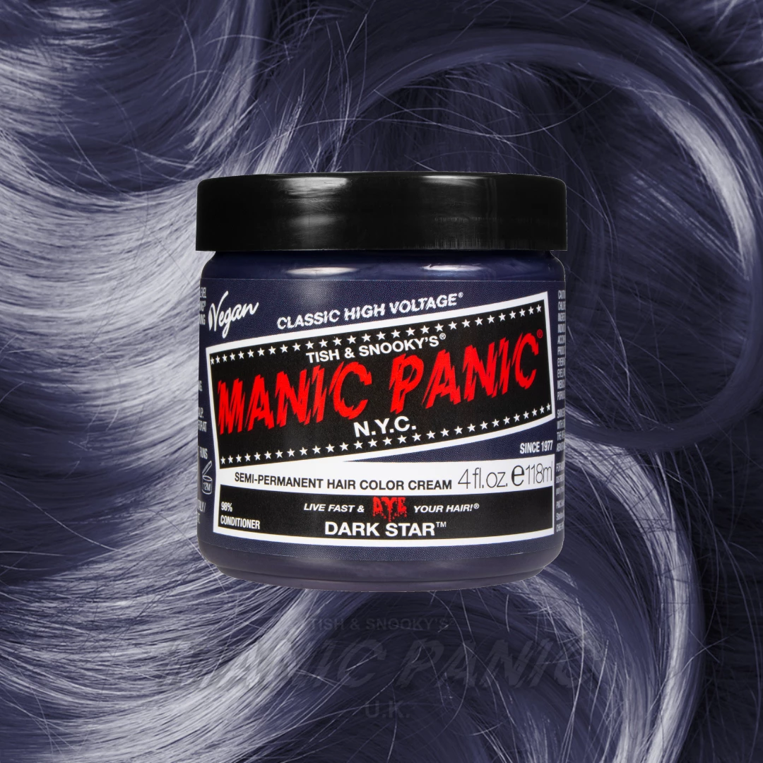 Manic Panic Classic Cream Hair Colour - Dark Star | Vibrant Semi-Permanent Hair Dye 3 Manic Panic Classic Cream Hair Colour - Dark Star