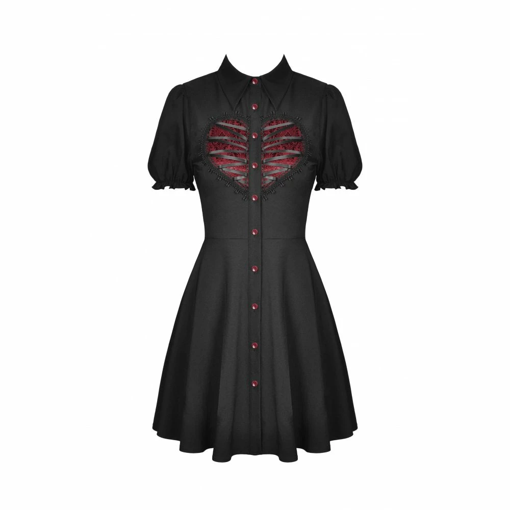 Ladies Dark In Love Lovers Heart Dress - Elegant & Stylish Women's Dress 4 Ladies Dark In Love Lovers Heart Dress