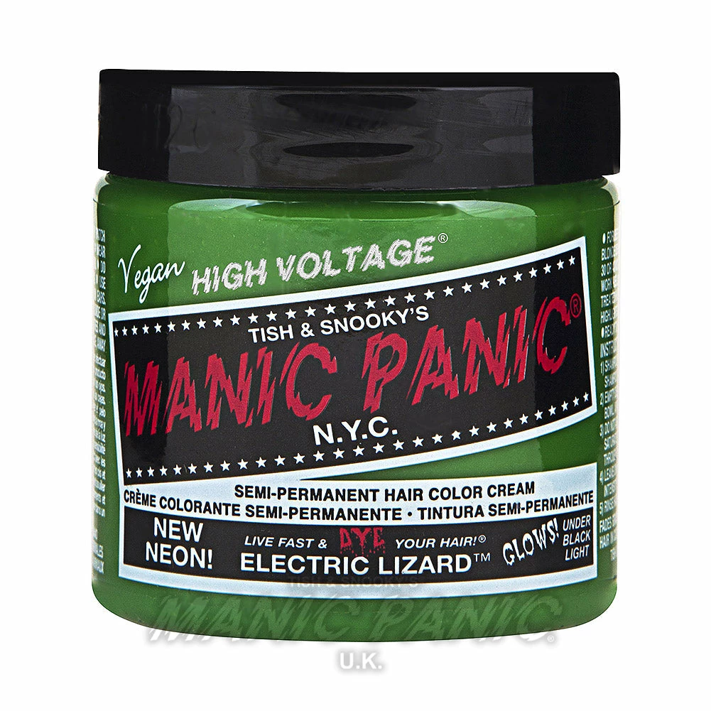Manic Panic Classic Cream Hair Colour - Electric Lizard | Vegan & Cruelty-Free Hair Dye 8 Manic Panic Classic Cream Hair Colour - Electric Lizard