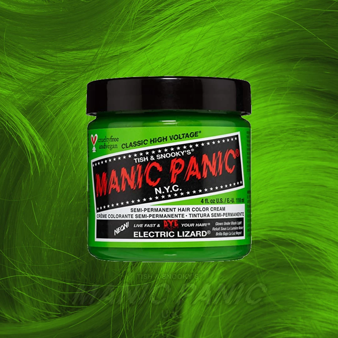 Manic Panic Classic Cream Hair Colour - Electric Lizard | Vegan & Cruelty-Free Hair Dye 3 Manic Panic Classic Cream Hair Colour - Electric Lizard