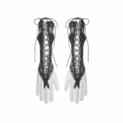 Dark In Love Seductress Lace Up Gloves Accessories