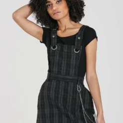 Hell Bunny Storm Pinafore Dress