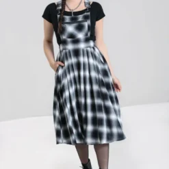 Ladies Hell Bunny Avril Pinafore Dress