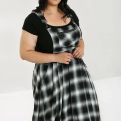Ladies Hell Bunny Avril Pinafore Dress