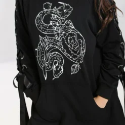 Hell Bunny Medusa Hoodie Dress