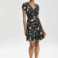 Hell Bunny Good Fortune Mini Dress Ladies