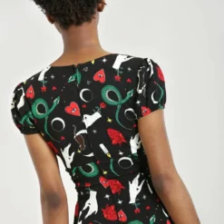 Hell Bunny Good Fortune Mini Dress Ladies