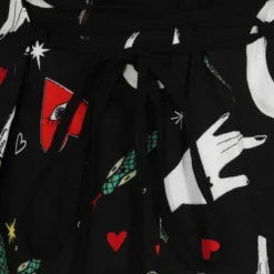 Hell Bunny Good Fortune Mini Dress Ladies