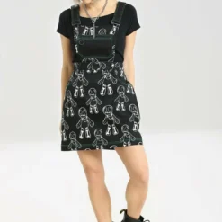 Hell Bunny Voodoo Pinafore Dress Ladies