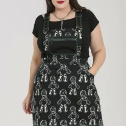 Hell Bunny Voodoo Pinafore Dress Ladies