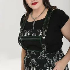 Hell Bunny Voodoo Pinafore Dress Ladies
