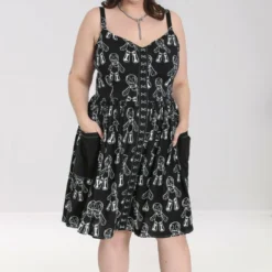 Hell Bunny Voodoo Mid Dress Ladies