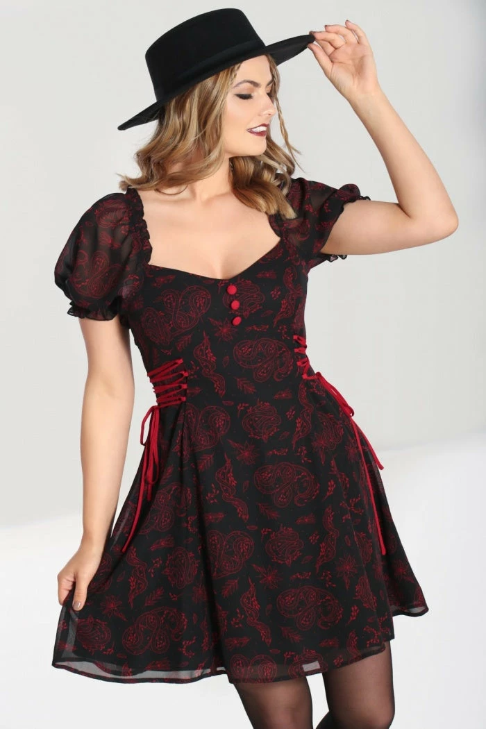 Hell Bunny Clarice Mini Dress - Vintage Style Plus Size Dress for Ladies | New Arrival 4 Hell Bunny Clarice Mini Dress