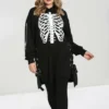 New Arrivals Hell Bunny Skeleton Hoodie Dress