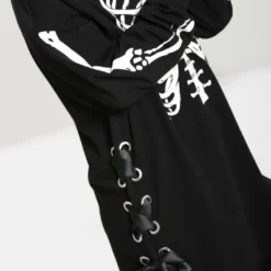 New Arrivals Hell Bunny Skeleton Hoodie Dress