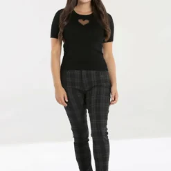 Hell Bunny Storm Skinny Trousers