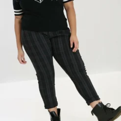 Hell Bunny Storm Skinny Trousers
