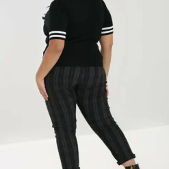 Hell Bunny Storm Skinny Trousers