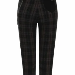 Ladies Hell Bunny Cobain Capris - Grey