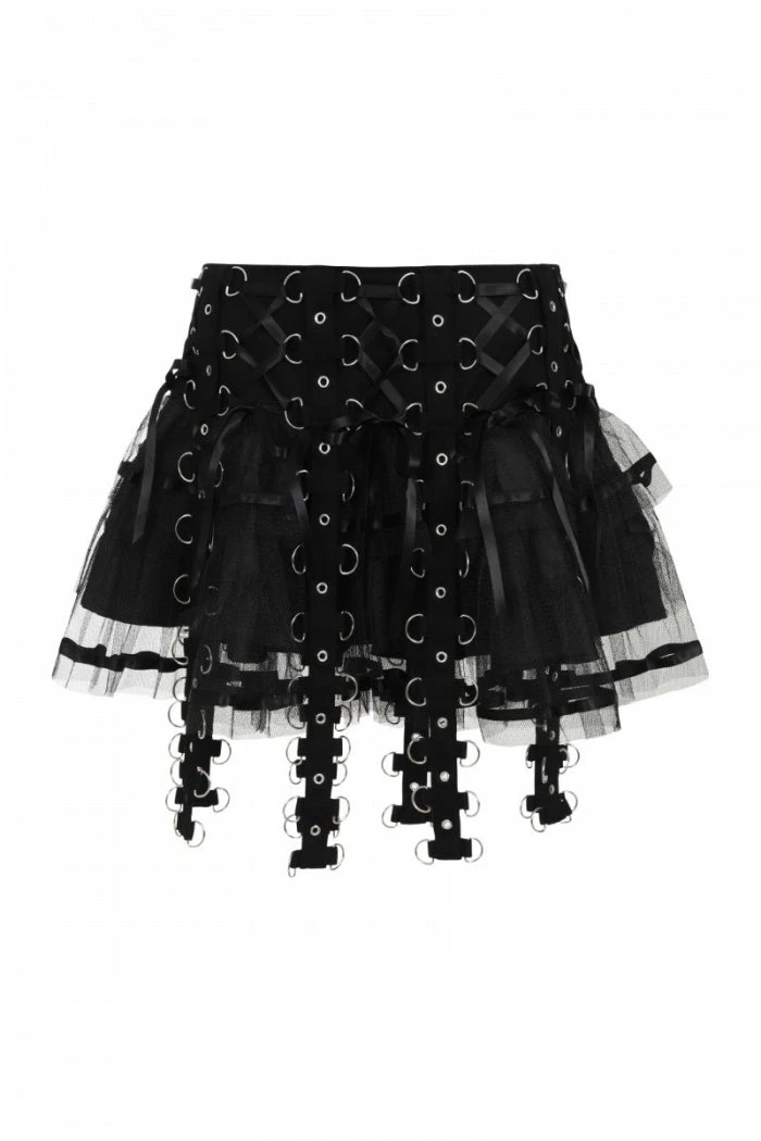 Hell Bunny Chai Mini Skirt Black Ladies | Retro Style Skirt | Branded Fashion 7 Hell Bunny Chai Mini Skirt Black Ladies