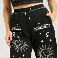 Hell Bunny Ouija Joggers Ladies