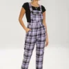 Ladies Hell Bunny Lavender Alicia Dungarees
