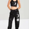 New Arrivals Hell Bunny Solaris Joggers - Plus Size Ladies Trousers | Hell Bunny 1 New Arrivals Hell Bunny Solaris Joggers