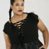 Hell Bunny Belladonna Top Ladies
