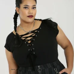 Hell Bunny Belladonna Top Ladies