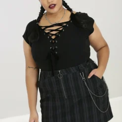 Hell Bunny Belladonna Top Ladies