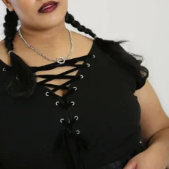 Hell Bunny Belladonna Top Ladies