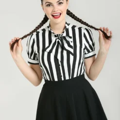 Ladies Hell Bunny Juno Blouse