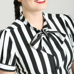 Ladies Hell Bunny Juno Blouse