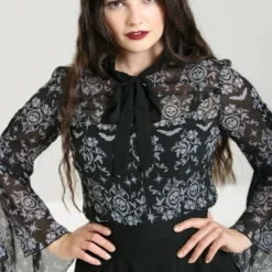 Hell Bunny Lost Whispers Blouse