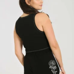 Hell Bunny Medusa Crop Top Ladies