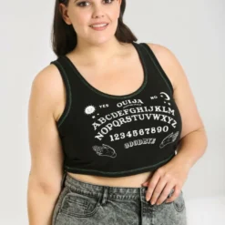Ladies Hell Bunny Hell Bunny Ouija Crop Top