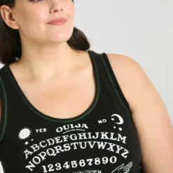 Ladies Hell Bunny Hell Bunny Ouija Crop Top