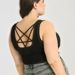 Ladies Hell Bunny Hell Bunny Ouija Crop Top