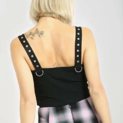 Hell Bunny Tabitha Crop Top Ladies