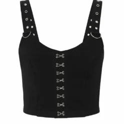 Hell Bunny Tabitha Crop Top Ladies