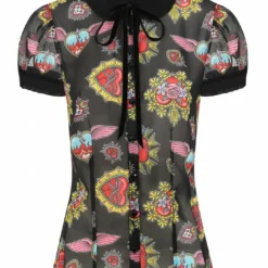 Ladies Hell Bunny Amias Blouse