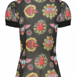 Ladies Hell Bunny Amias Blouse